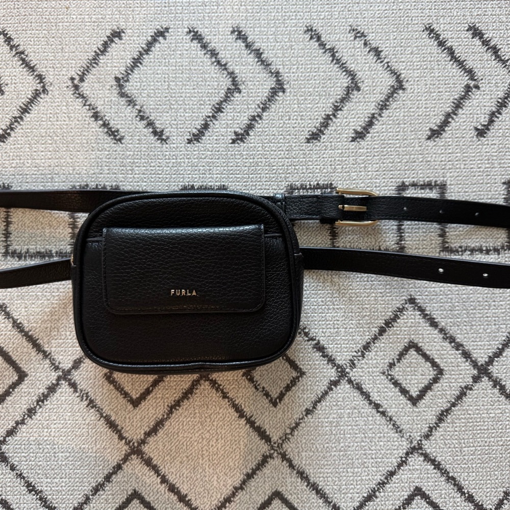Furla Black Waist / Crossbody Bag